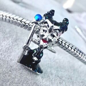 Disney Maleficent Bead Charm Silver fits PANDORA